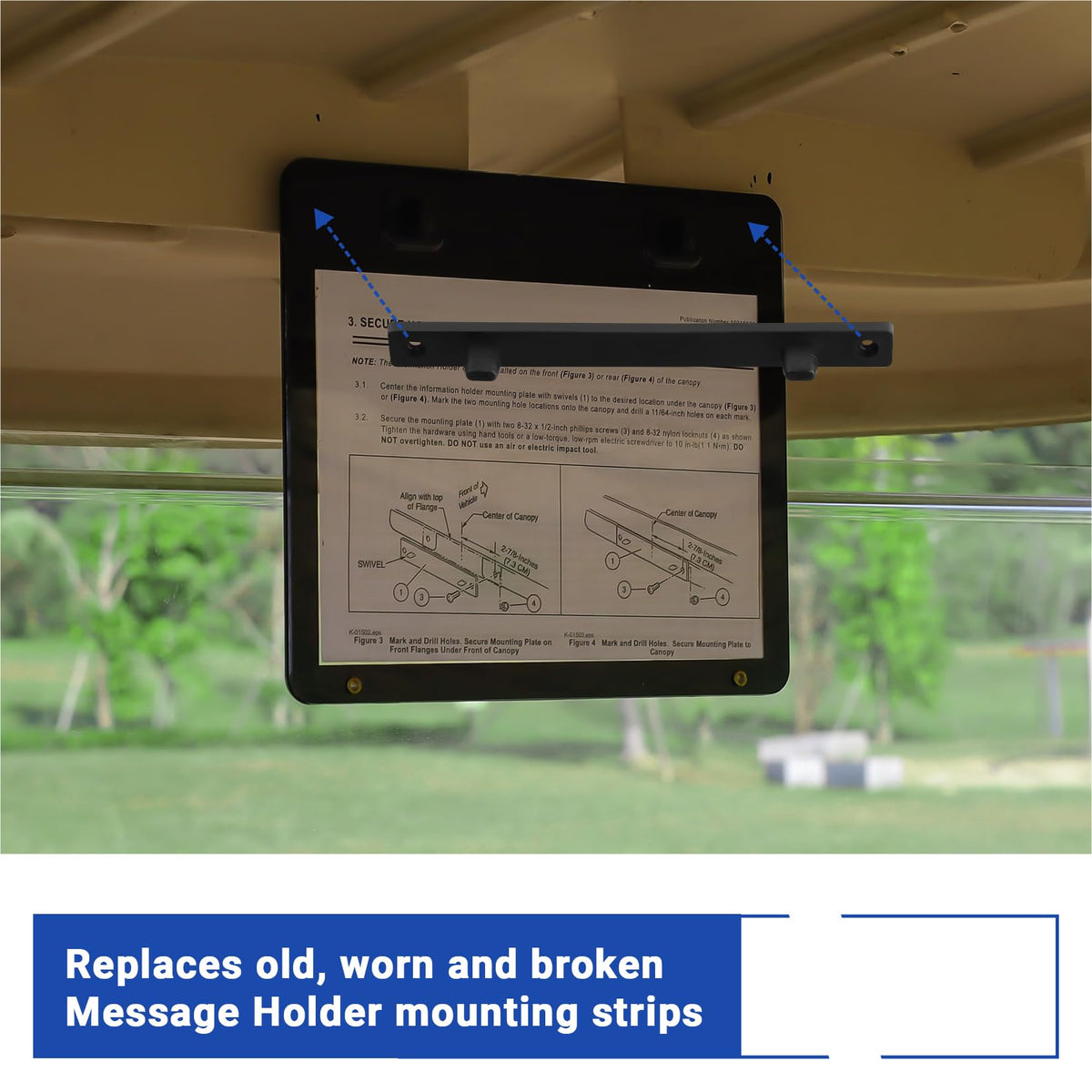 Drive Up five-pack mounting strips with included screws and nuts