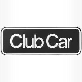 DRIVE UP Onward emblem name plate, silver, front-view close-up showing polished finish