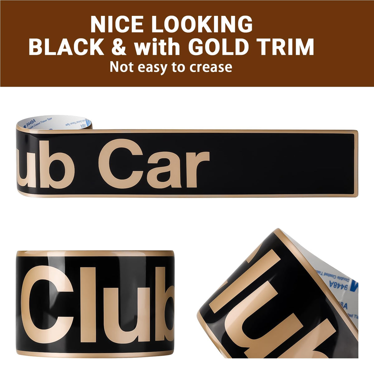 Nameplate size 18in by 2.24in on Club Car.