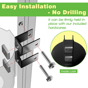 DRIVE UP no-drill mounting system shown on cart frame