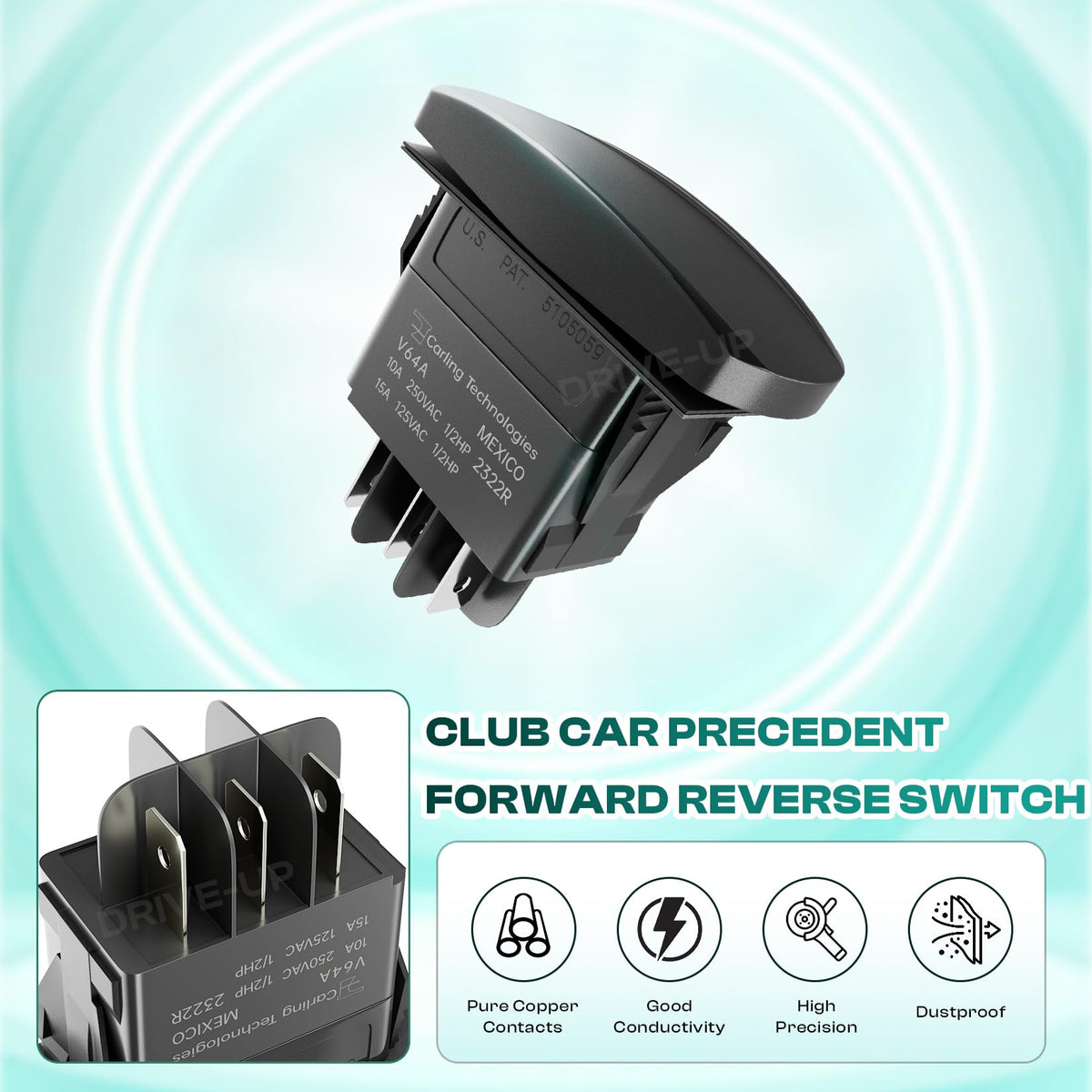 DRIVE UP OEM part 102508401 for Club Car precedent compatibility.
