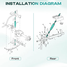 Drive Up OEM 76418-76419 compatible shocks ensure correct fit.