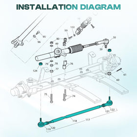 OEM part compatibility focus with DRIVE UP tie rod parts.