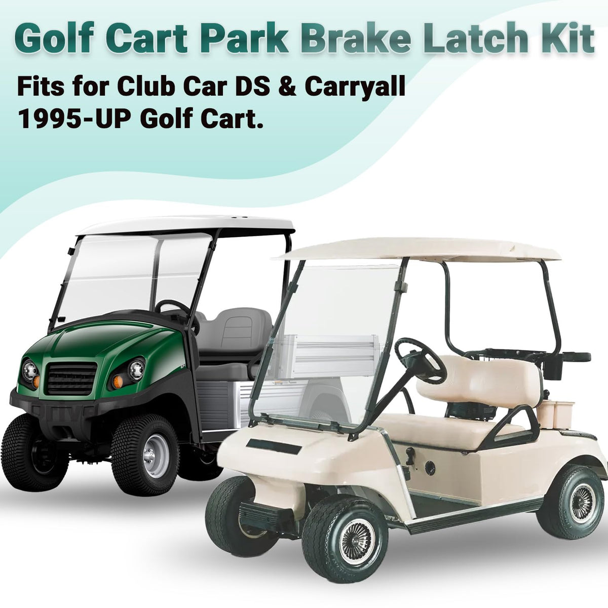 Drive Up latch kit installed on Club Car DS demonstrates reliable operation.