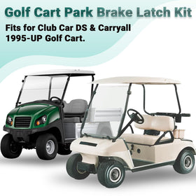 Drive Up latch kit installed on Club Car DS demonstrates reliable operation.