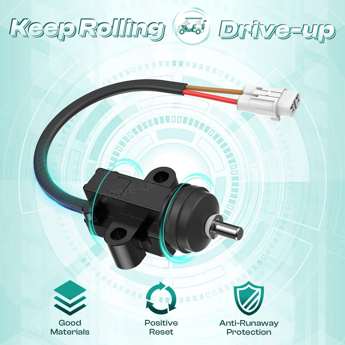 DRIVE UP pedal switch for Yamaha G19-G22 ensures responsive acceleration.