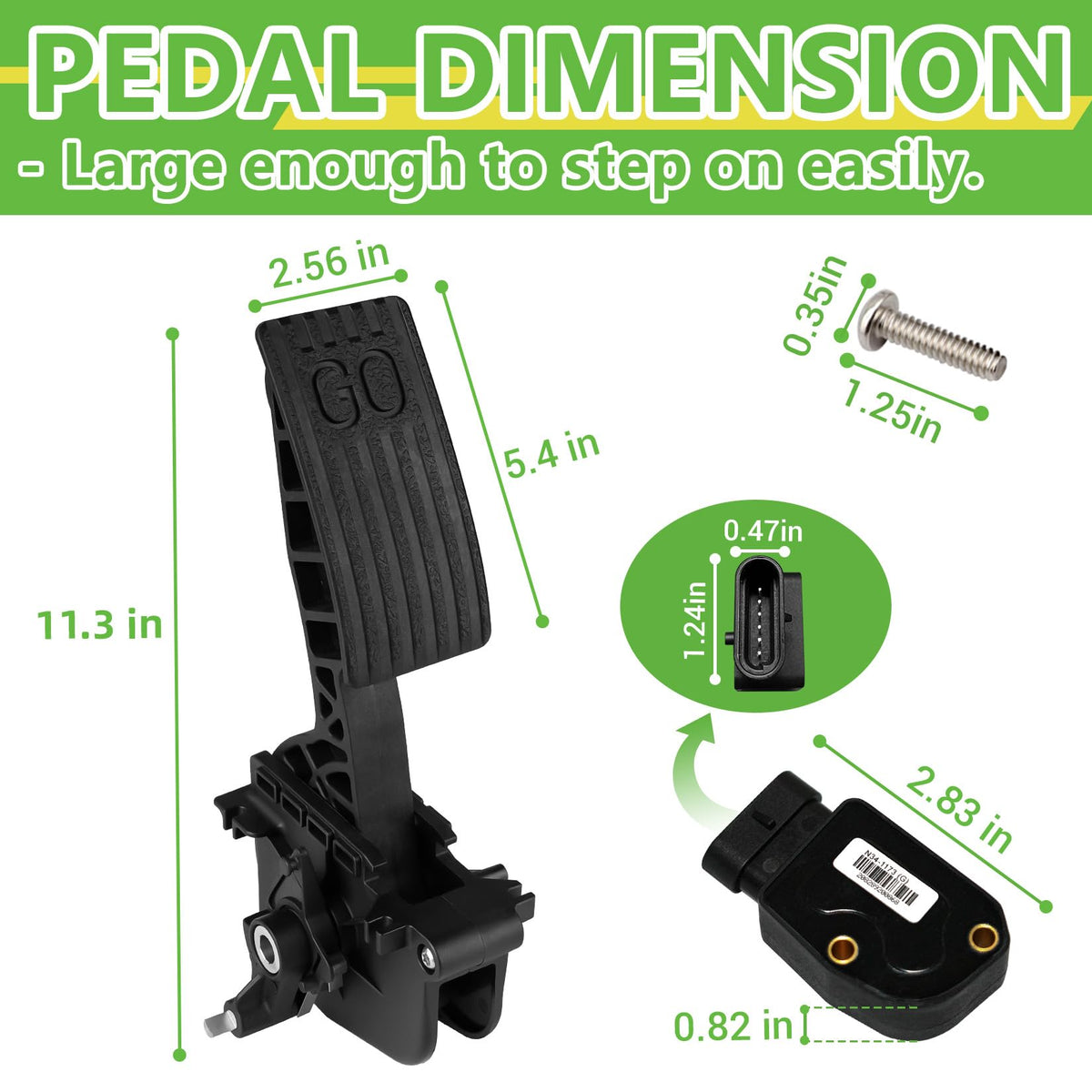Drive Up throttle sensor kit included for smoother start and responsive throttle control.