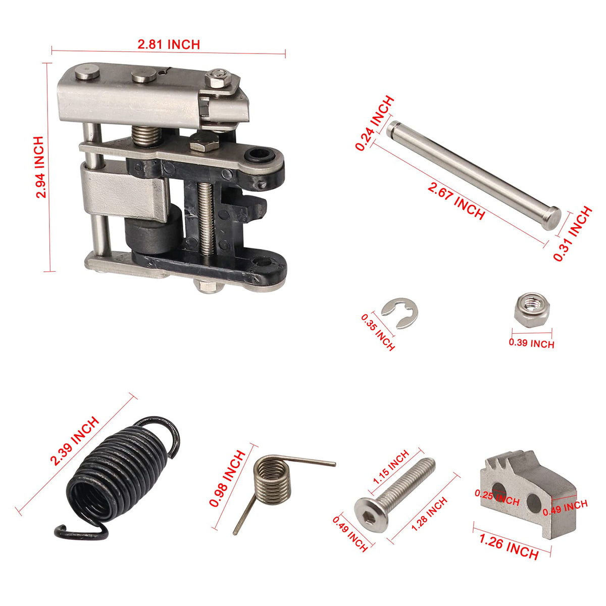 Drive Up 3-teeth parking mechanism block for Precedent alignment.