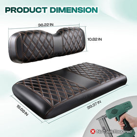 DRIVE UP black PVC front-seat cover with wipe-clean surface.