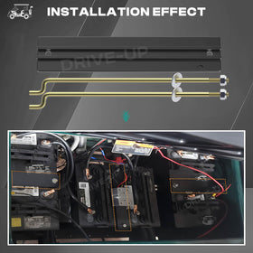 Drive Up OEM 101090801 plate and rods for reliable, rust-resistant hold down.