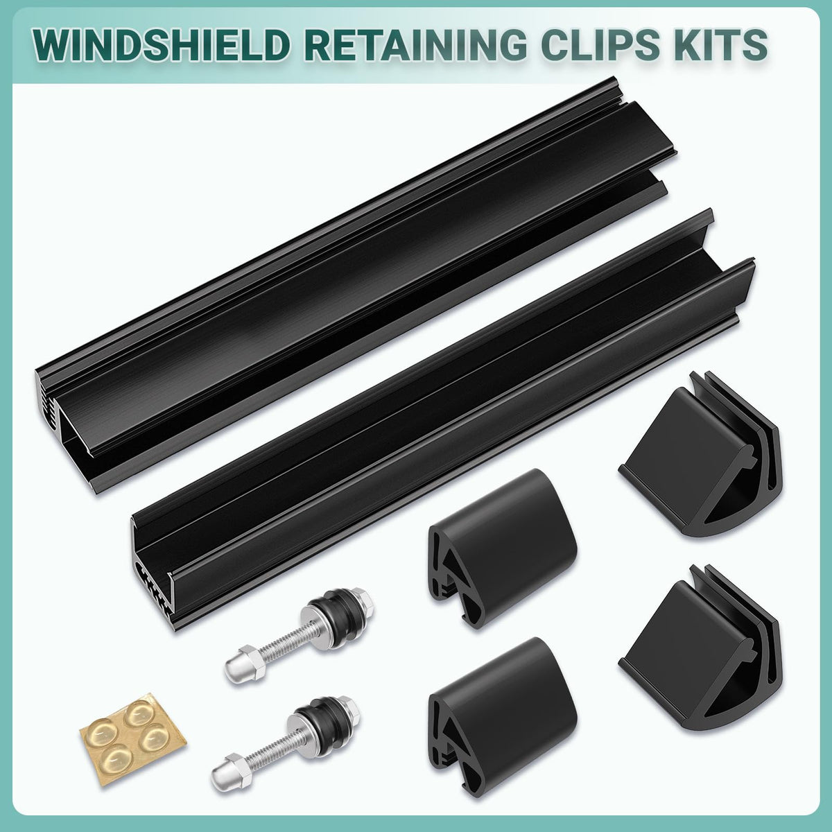Drive Up screws and nuts with rubber sleeve ensure secure assembly.