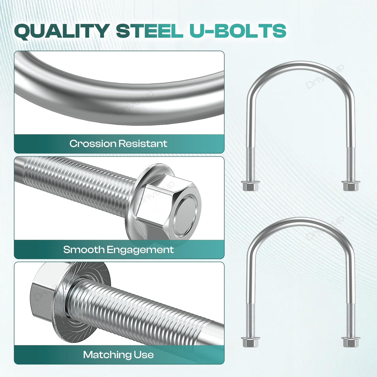 DRIVE UP seamless metal sleeves provide durable alignment
