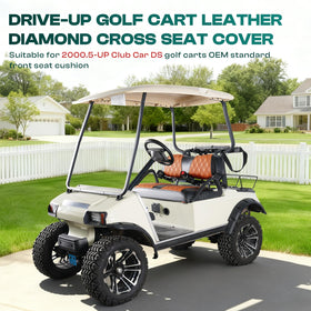 DRIVE UP seat and backrest cover kit contents for Club Car DS