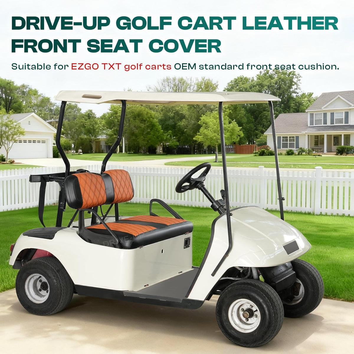 Drive Up seat-cover dimensions fit EZGO TXT seats for proper sizing