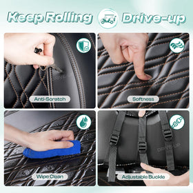 Drive Up easy-install seat cover with adjustable buckles for EZGO TXT