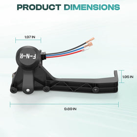 Drive Up angled shifter design enabling reliable operation without cam adjustments.