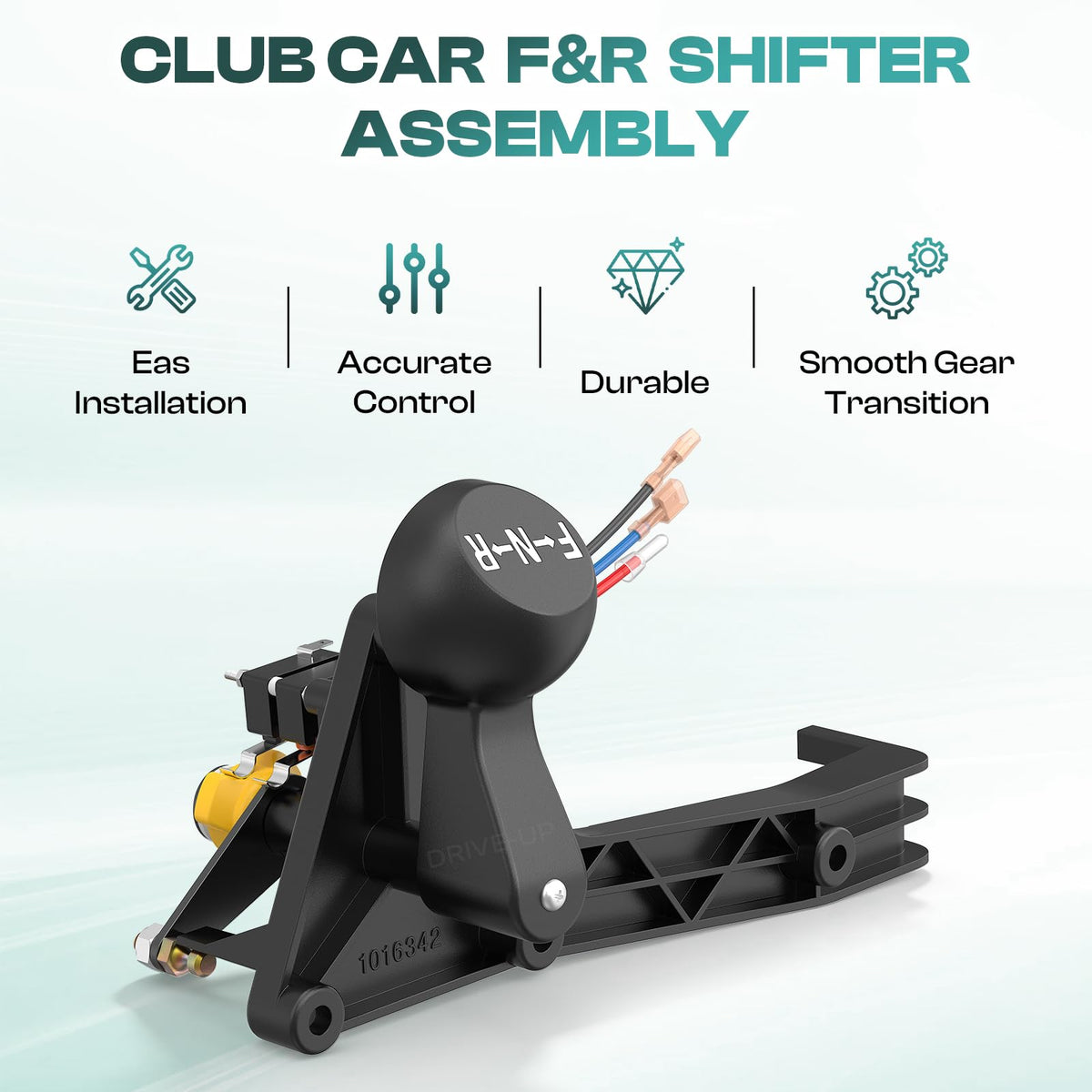 Drive Up shifter assembly package includes main unit and mounting hardware.