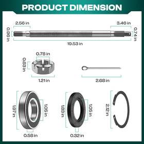 Drive Up snap rings 26814-G01 securing rear axle assembly
