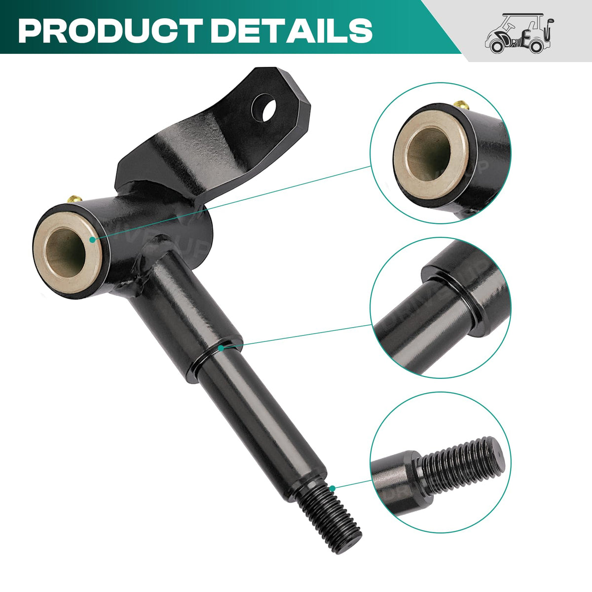 Drive Up spindle kit includes M14x2 hex nut for quick install