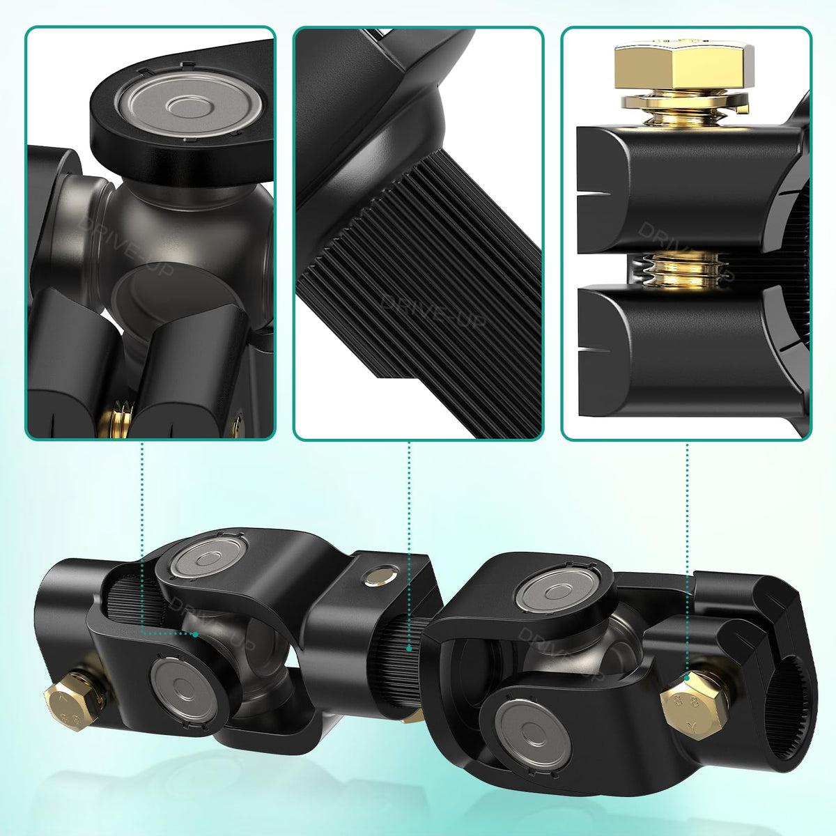Drive Up DS steering joint installation scene illustrating quick fitted repair