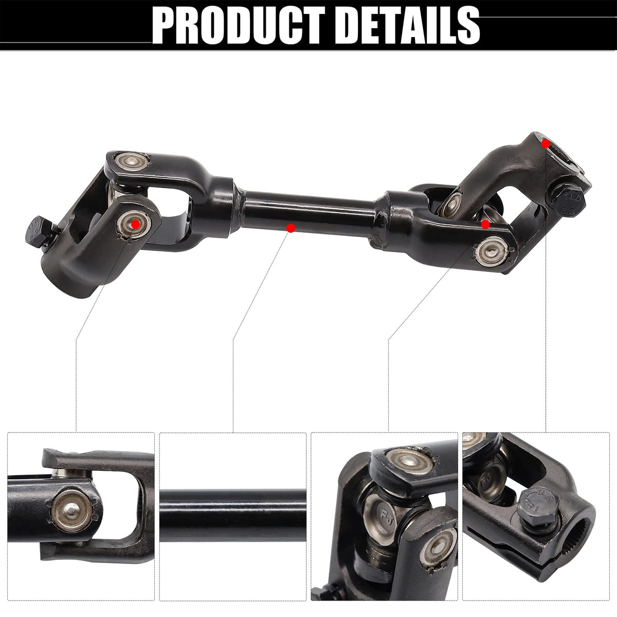 Close-up of DRIVE UP steering joint for Yamaha G22 showing build quality