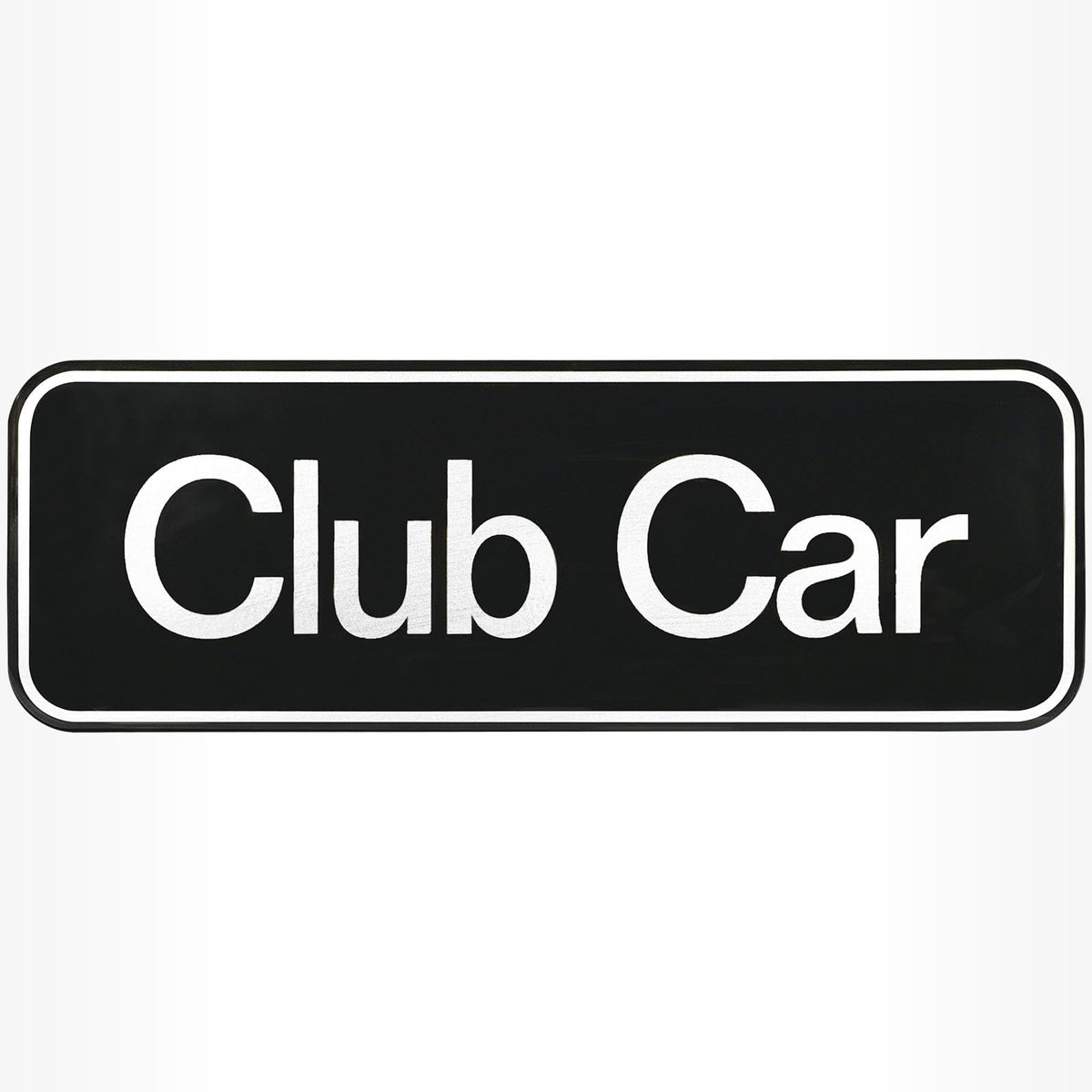 Drive Up Tempo emblem silver name plate close-up detail for enhanced branding.