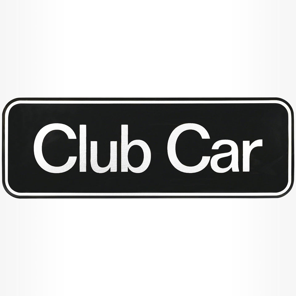 Drive Up Tempo emblem silver name plate close-up detail for enhanced branding.
