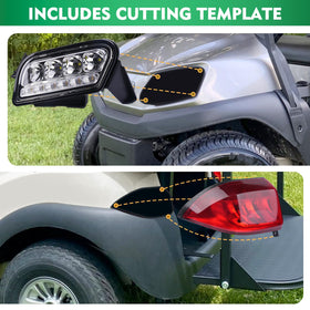 Drive Up Tempo left tail light; clear rear signaling for safer carts.