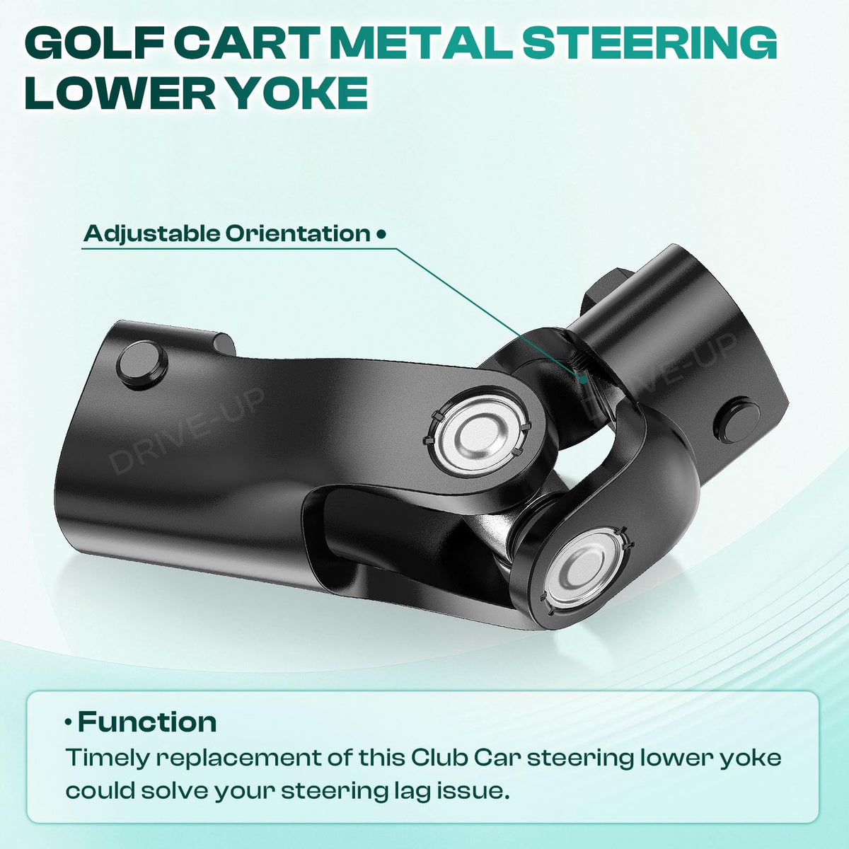 DRIVE UP Tempo lower yoke for precise steering control.