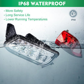 Drive Up Tempo right headlight; improved forward illumination for safer driving.