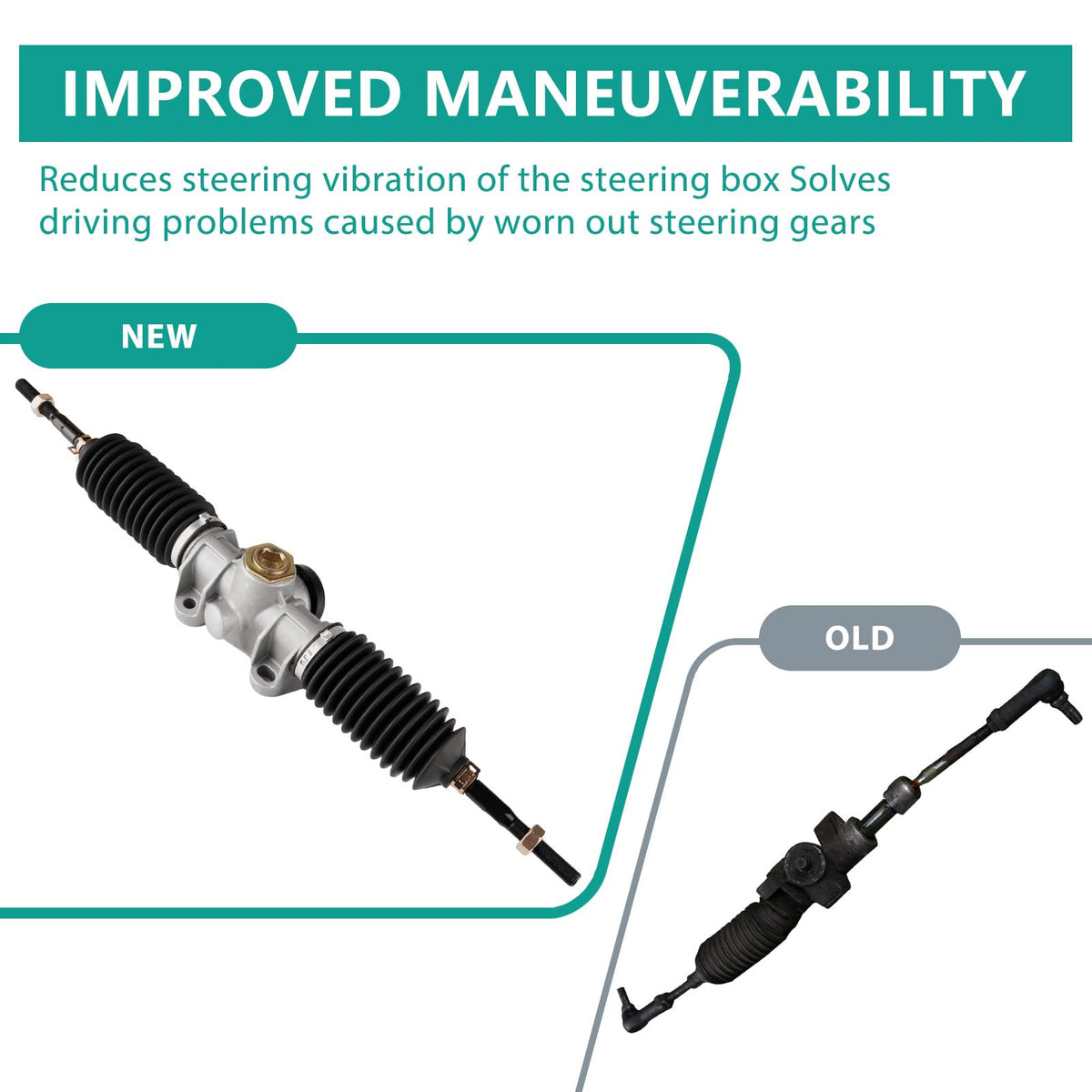 DRIVE UP Tempo steering gear box installation boosts cart control.