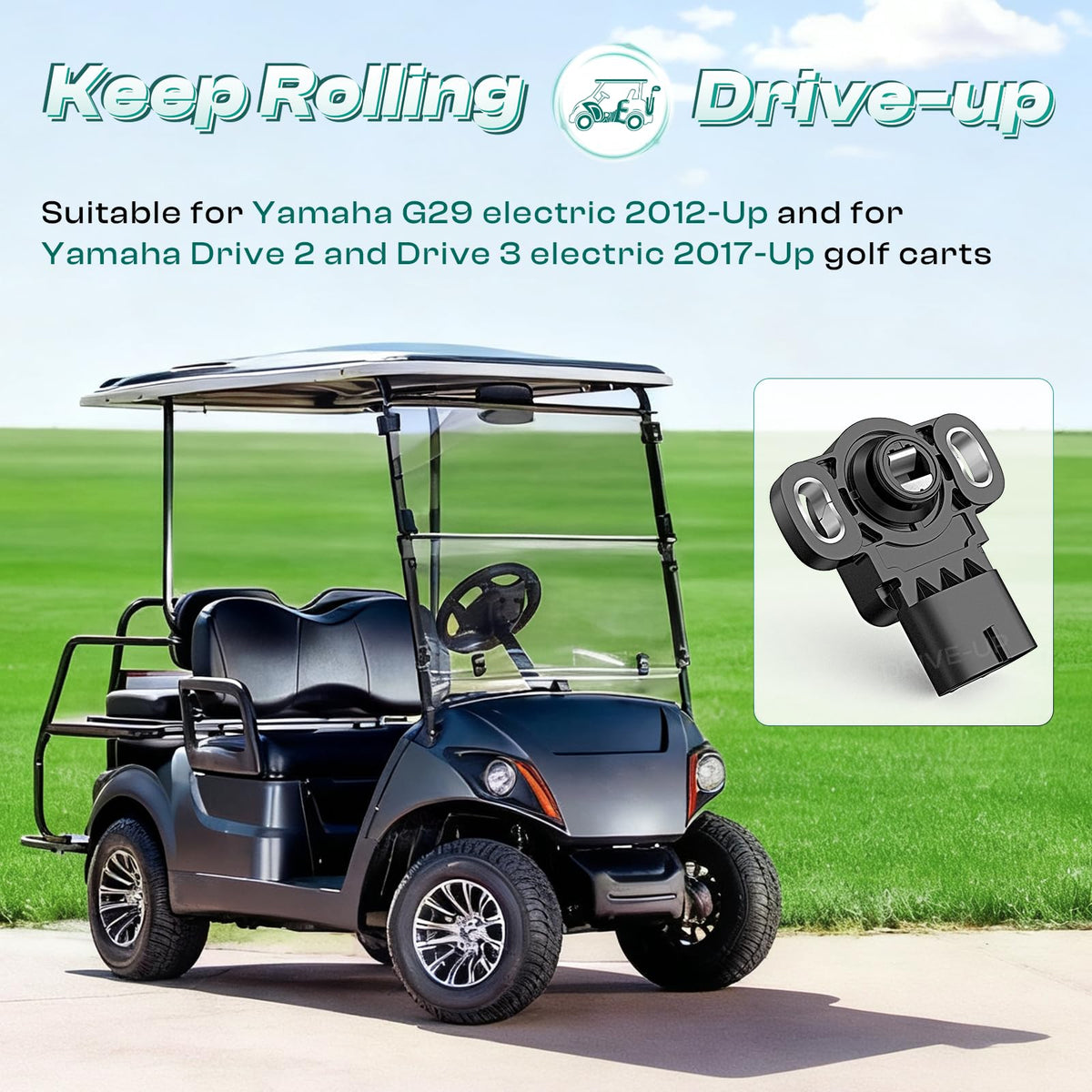 Drive Up throttle sensor for Yamaha Drive 2/3 compatibility enhances cart performance.
