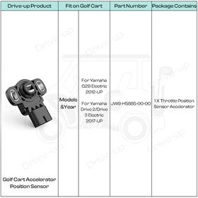 Drive Up throttle sensor for Yamaha G29 exterior view highlights compact, fit-ready design.