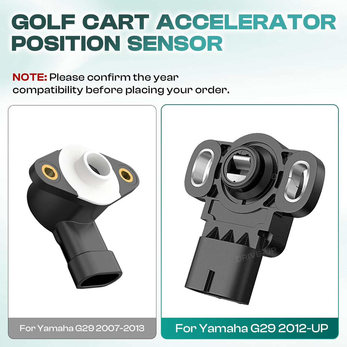 Drive Up throttle sensor installation on Yamaha G29 eases upgrades and fit.
