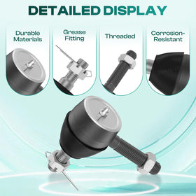 Drive Up right-hand thread tie rod end close-up for compatibility.