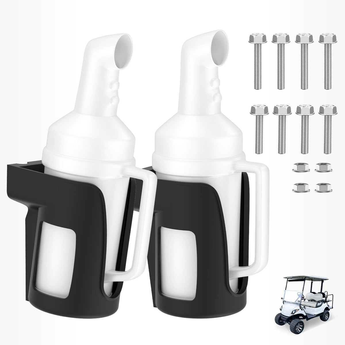 Drive Up universal sand bottle curved neck design for rain resistance and smooth pouring.