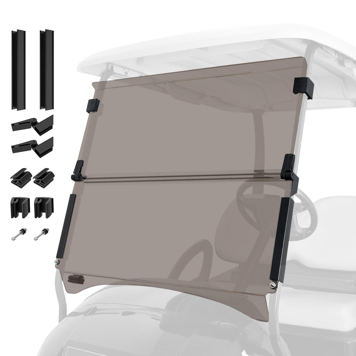 DRIVE UP Club Car Precedent windshield with tinted foldable design for wind protection