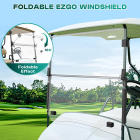 DRIVE UP windshields foldable design allows easy adjustment for open-air cooling.