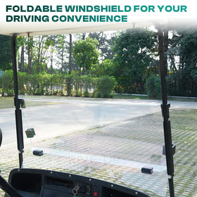 DRIVE UP windshields provide rain and sand protection during travel and recreational rides.