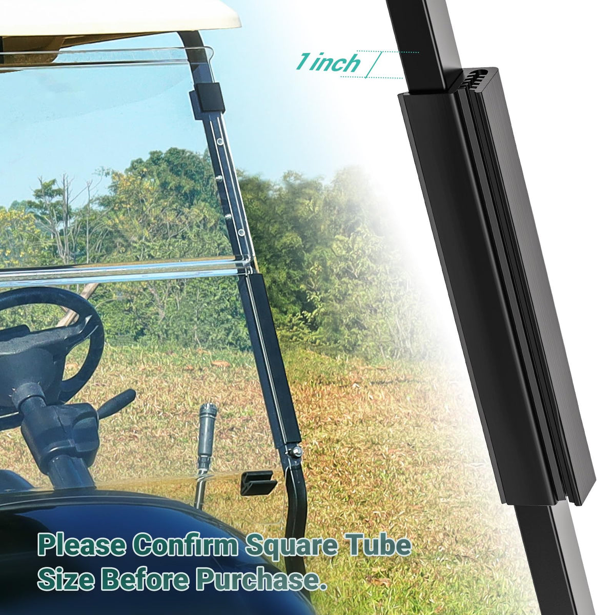 Drive Up mounting kit for Club Car Precedent installs windscreen easily.