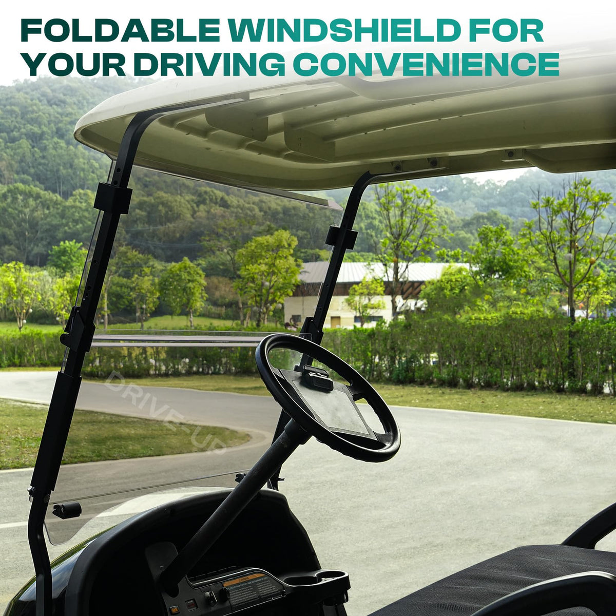 DRIVE UP windshield measures 37.61 by 31.89 inches for wide fit