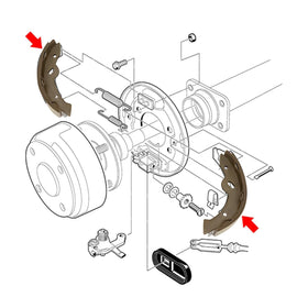 Drive Up Yamaha G14-G22 brake shoes offer consistent performance during rides