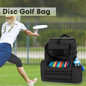DSLEAF Disc Golf Bag dimensions 11.2 x 8.9 x 19.4 inches