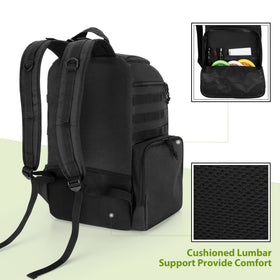 DSLEAF Disc Golf Bag sturdy sidewall boards keep it standing