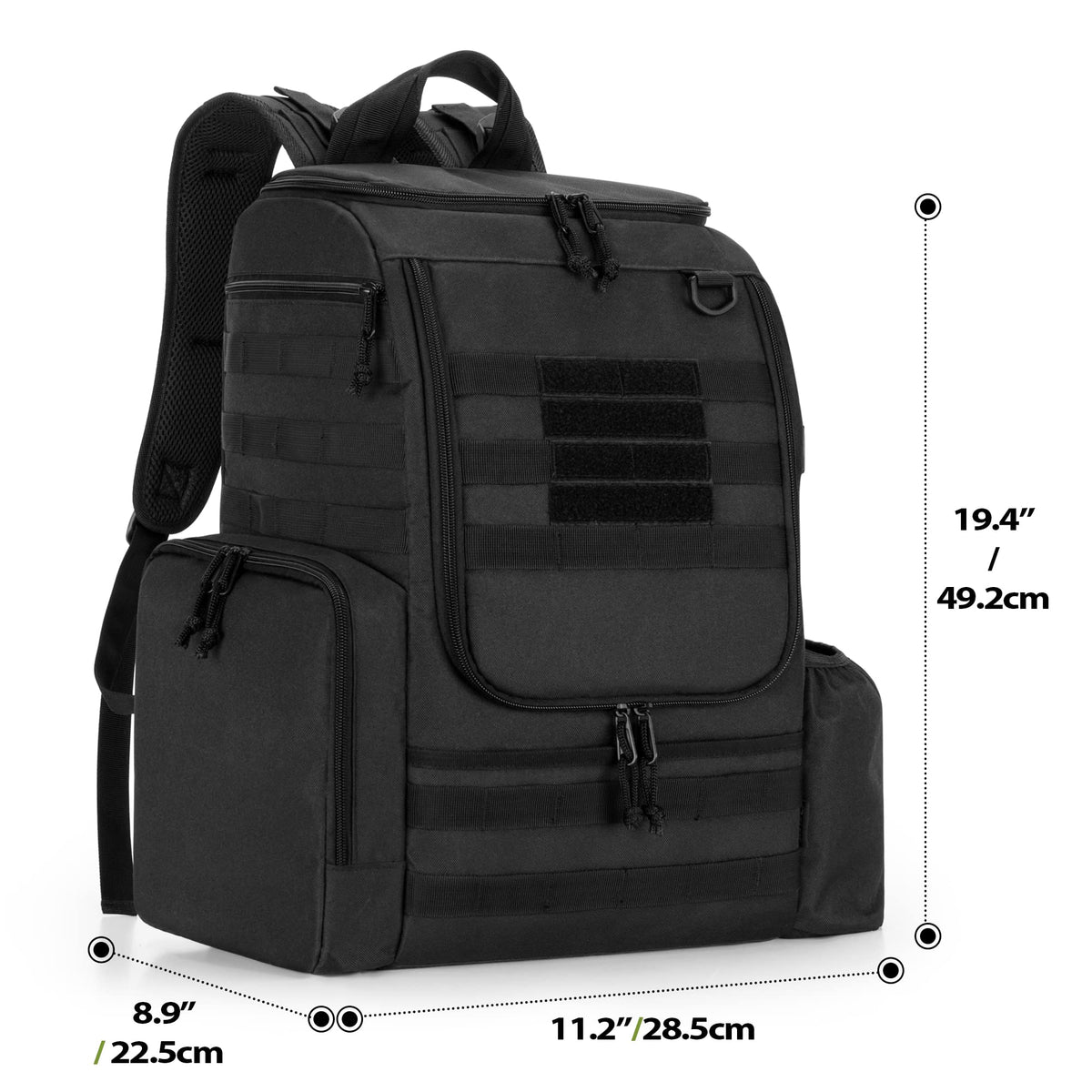DSLEAF Disc Golf Bag waterproof PU bottom protects contents outdoors
