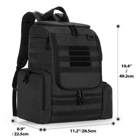 DSLEAF Disc Golf Bag waterproof PU bottom protects contents outdoors