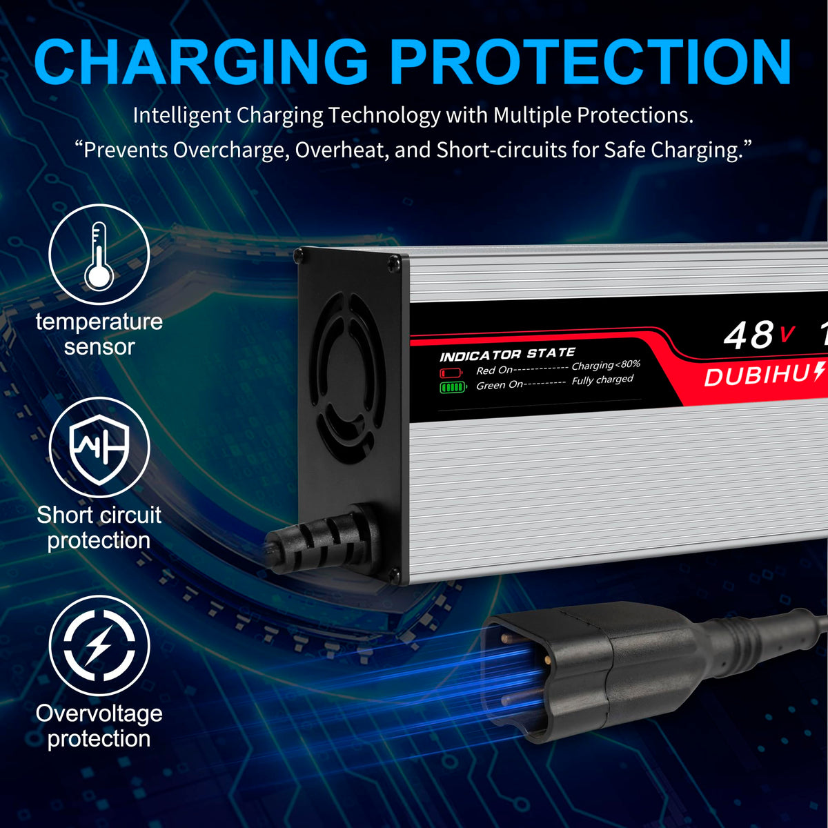 DUBIHU 16ft cable extends charging flexibility.