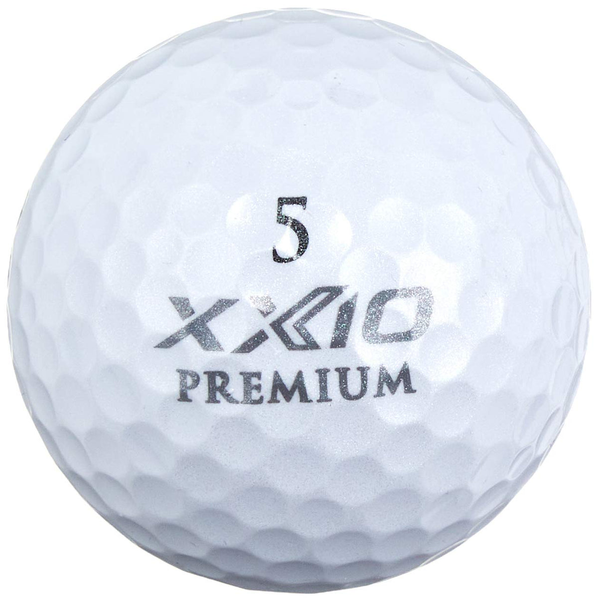 DUNLOP Xexio Premium Golf Balls Royal Platinum pack view highlighting balanced feel and control.