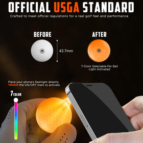 DURARANGE GlowShift ball shows seven color options for easy identification.
