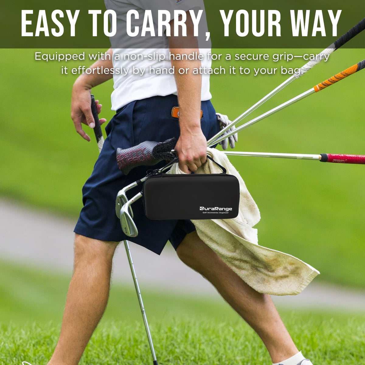 DURARANGE bag clip access keeps case within reach on the course